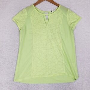 The Impeccable Pig Keyhole Split Back Top Small Green